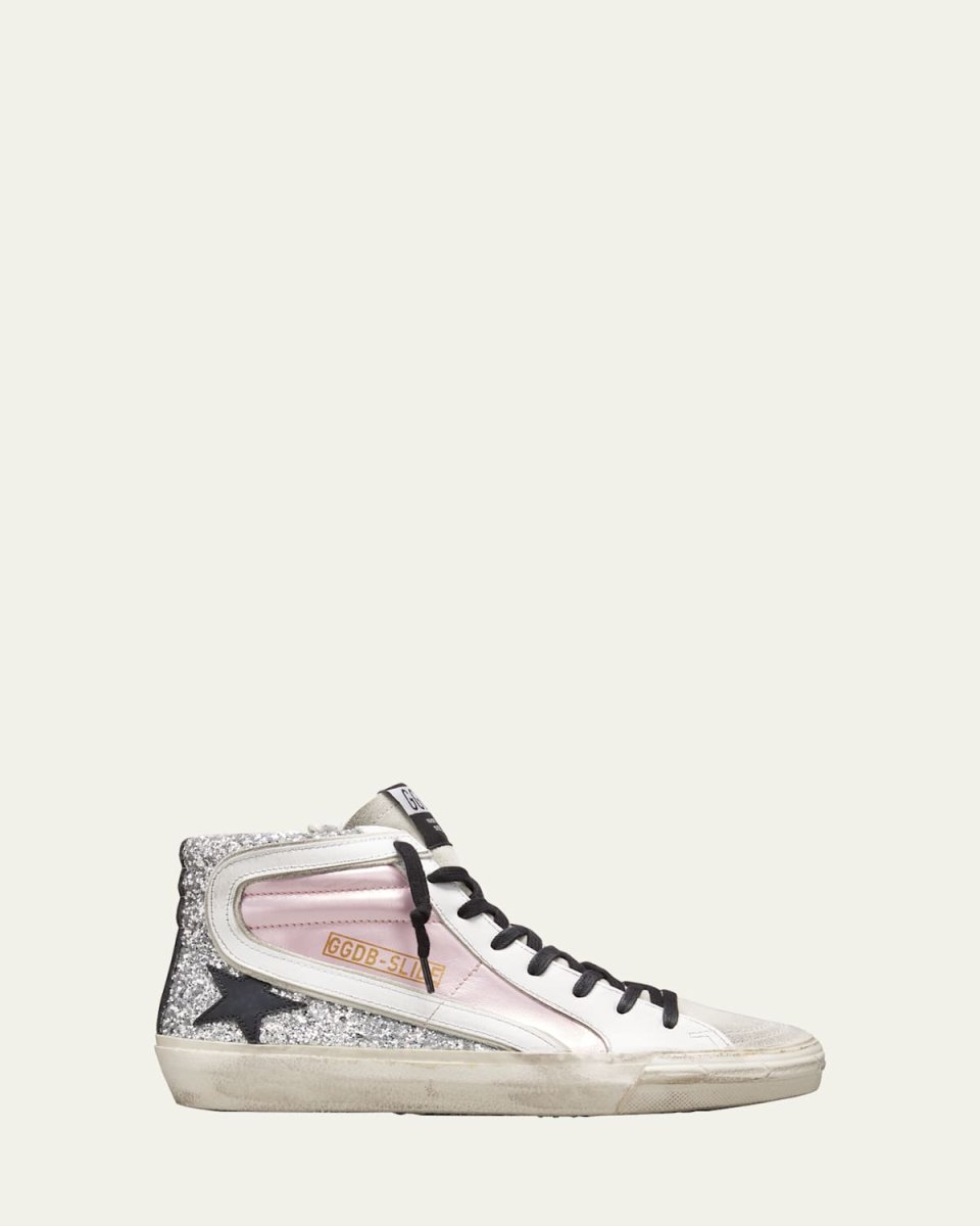 Glitter Mid-Top Sneakers